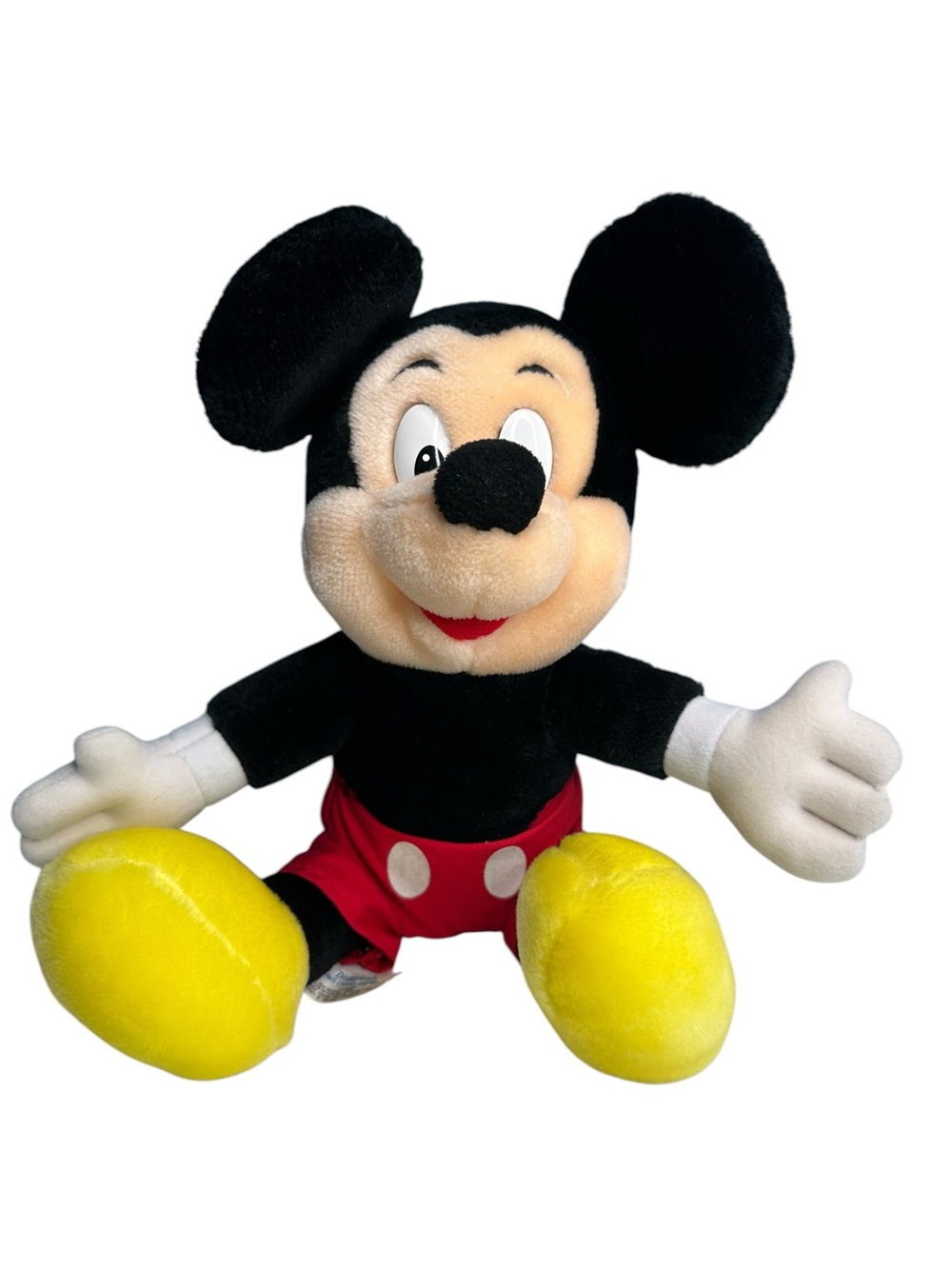 Vintage Disney Mickey Mouse Plush Black and Red